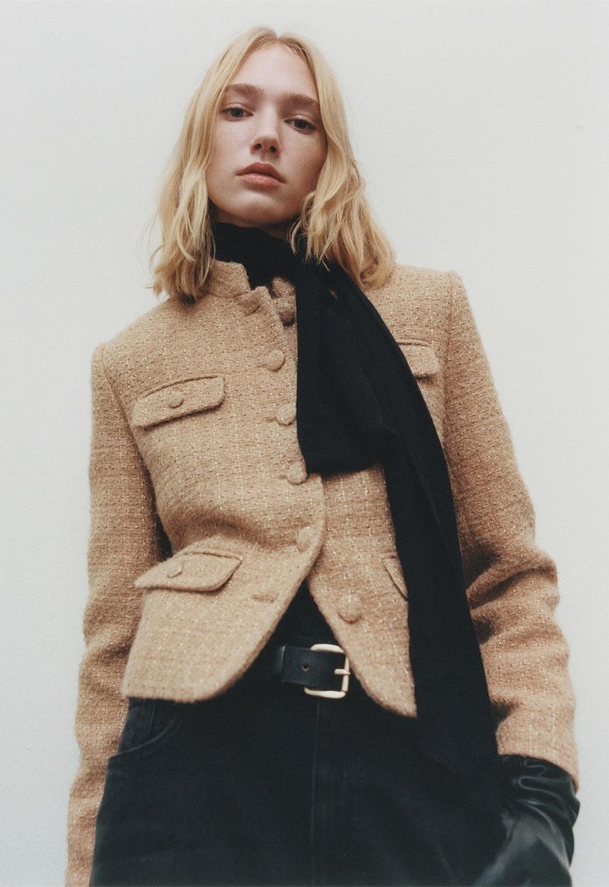 MANGO - Jacket lahti - mid-beige