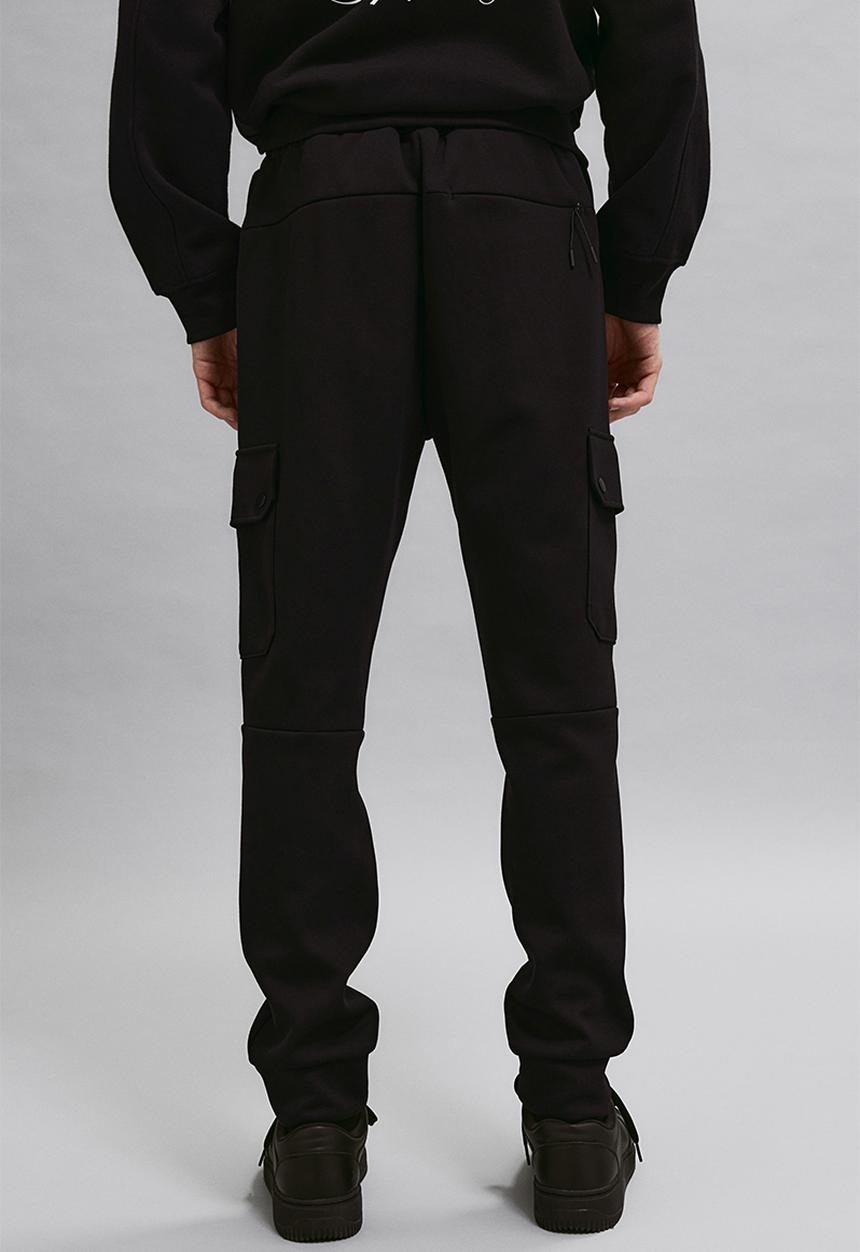 H&M - Slim fit scuba joggers - Black