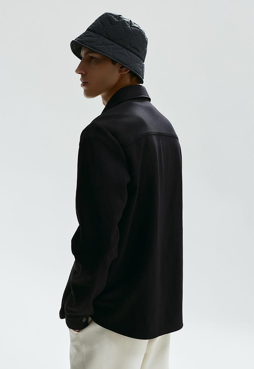 H&M - Regular fit scuba overshirt - Black