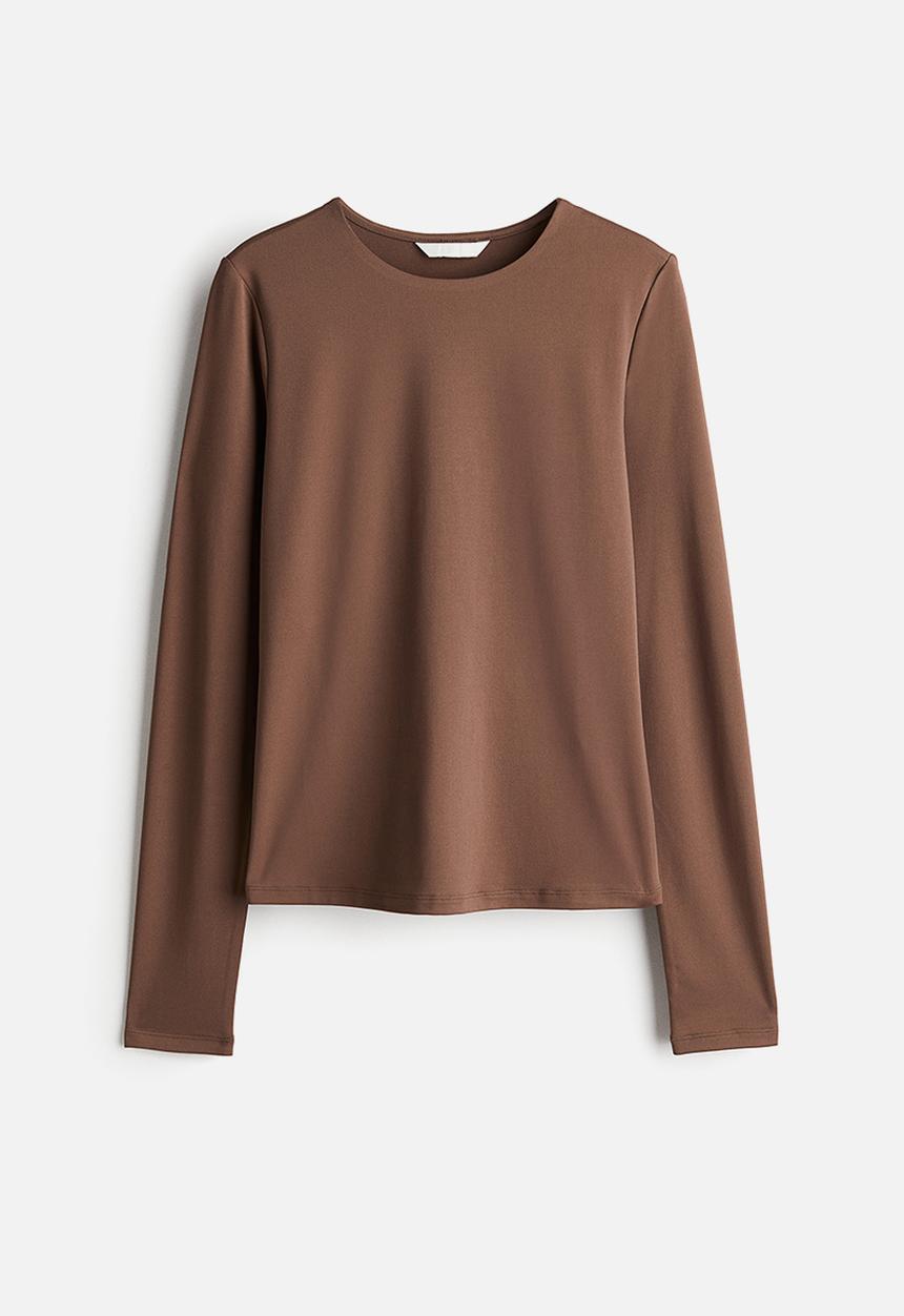 H&M - Jersey top - brown