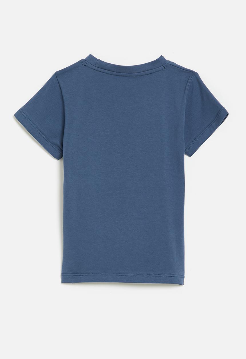 Pop Candy - Dino print crew neck tee - navy blue