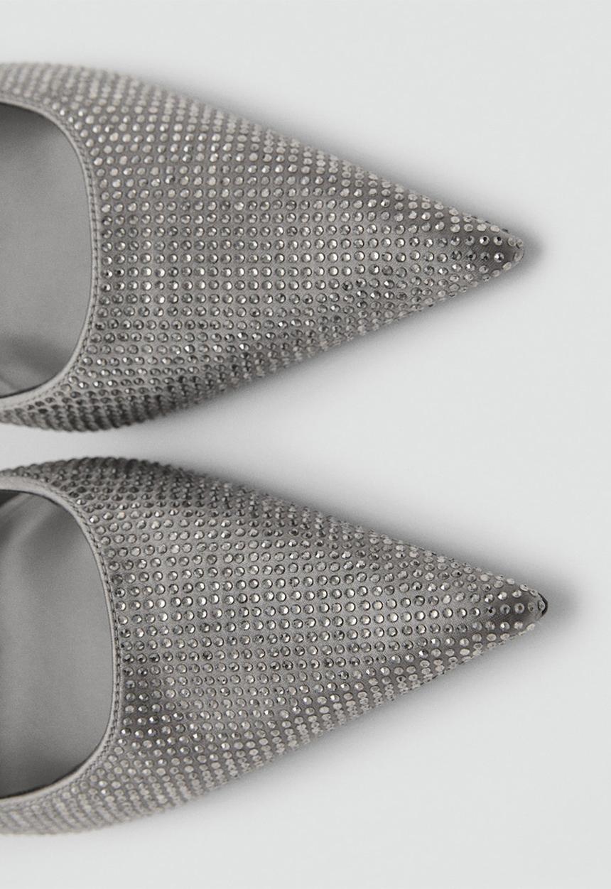 MANGO - Strach heel - silver