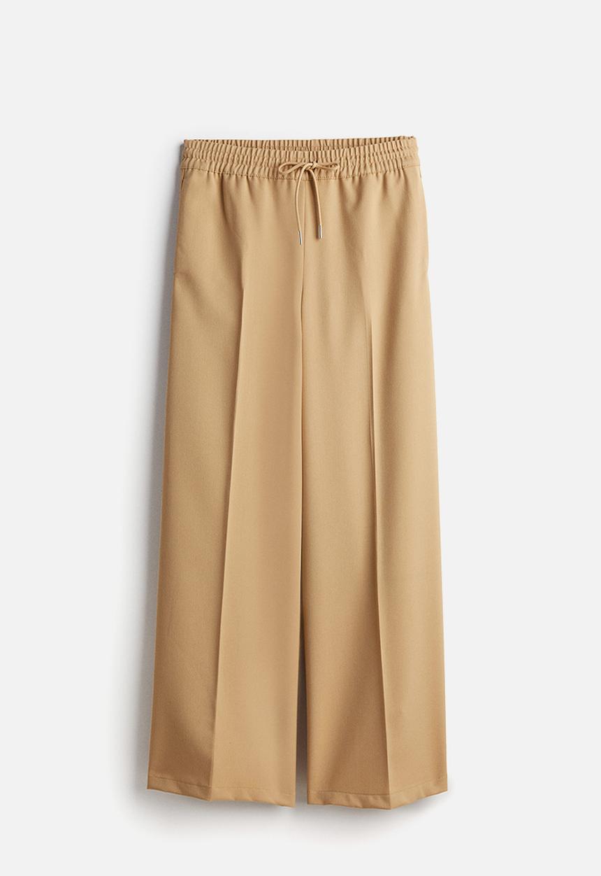 H&M - Wide pull-on trousers - beige