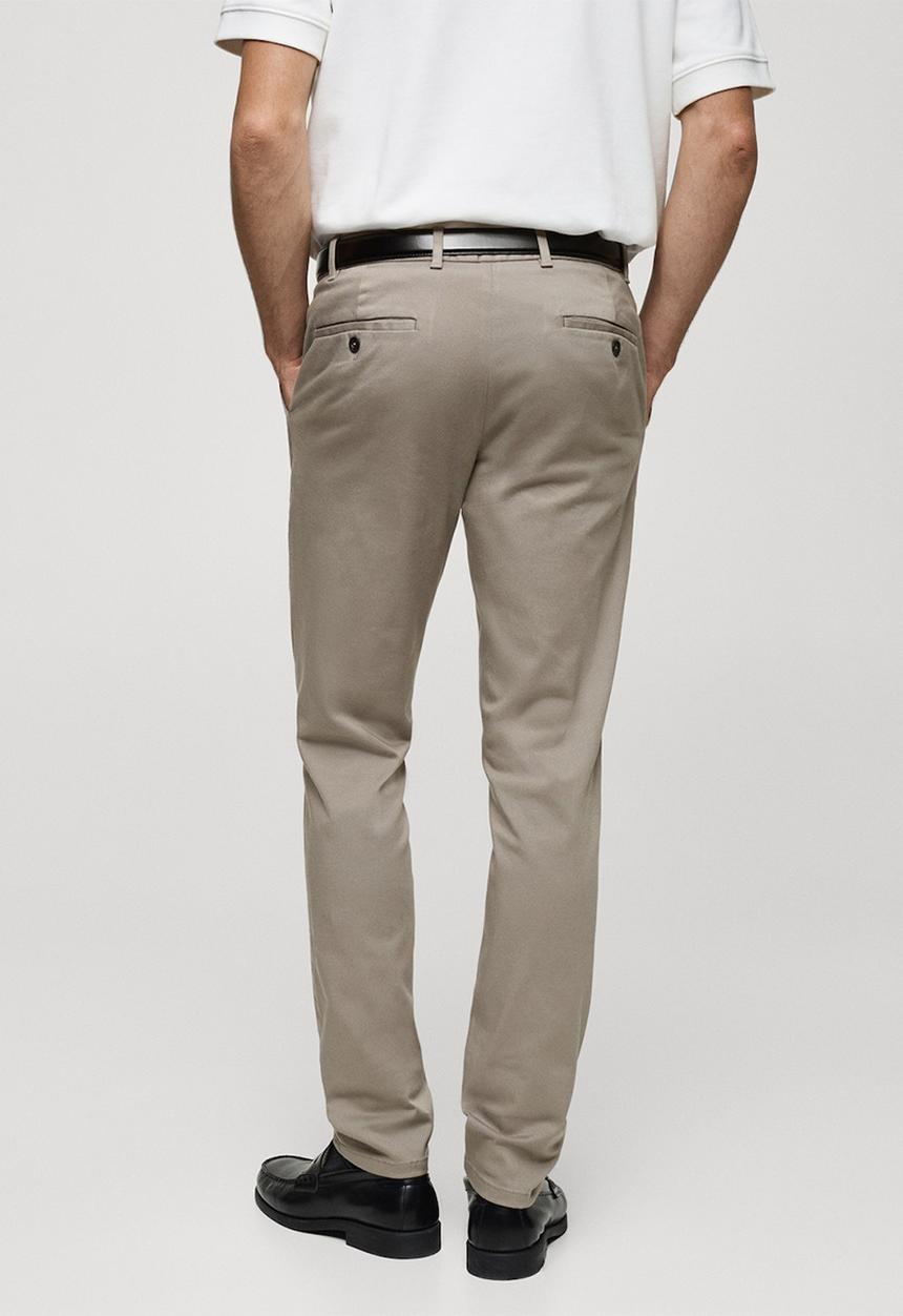 MANGO - Trousers barna - grey