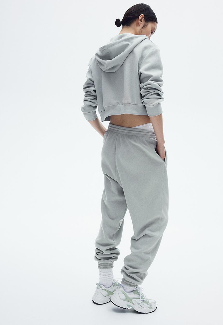 H&M - High-waisted joggers - light turquoise