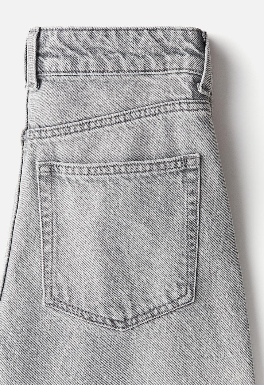 H&M - Wide jeans - light denim grey