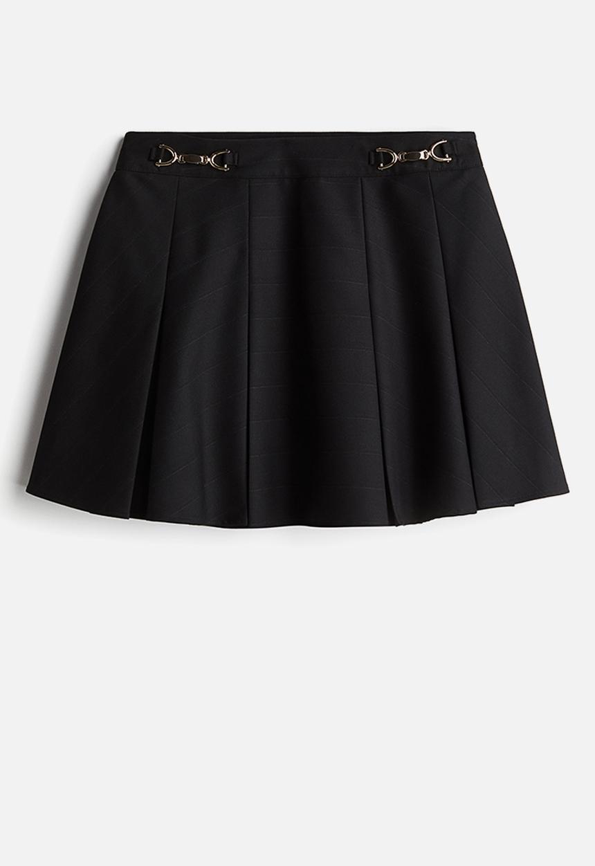 H&M - Pleated mini skirt - black