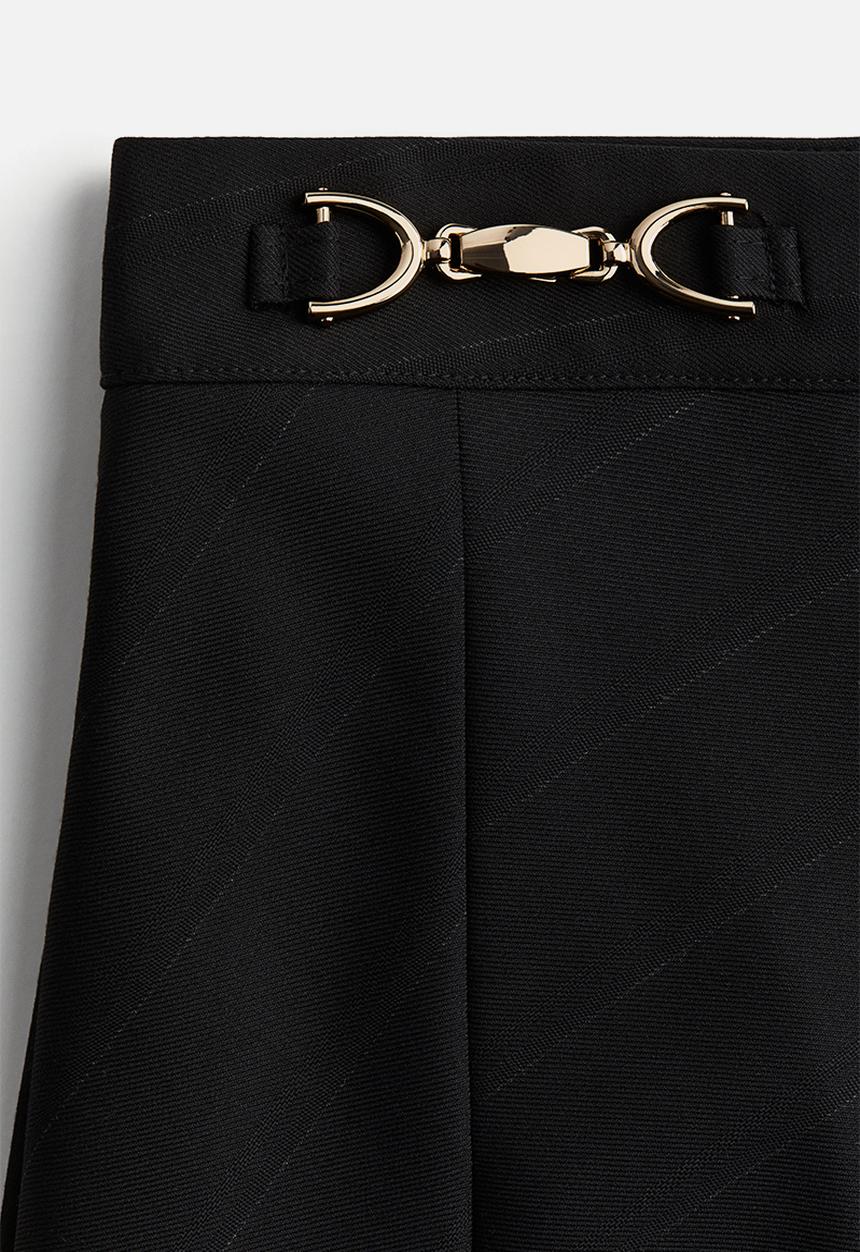 H&M - Pleated mini skirt - black