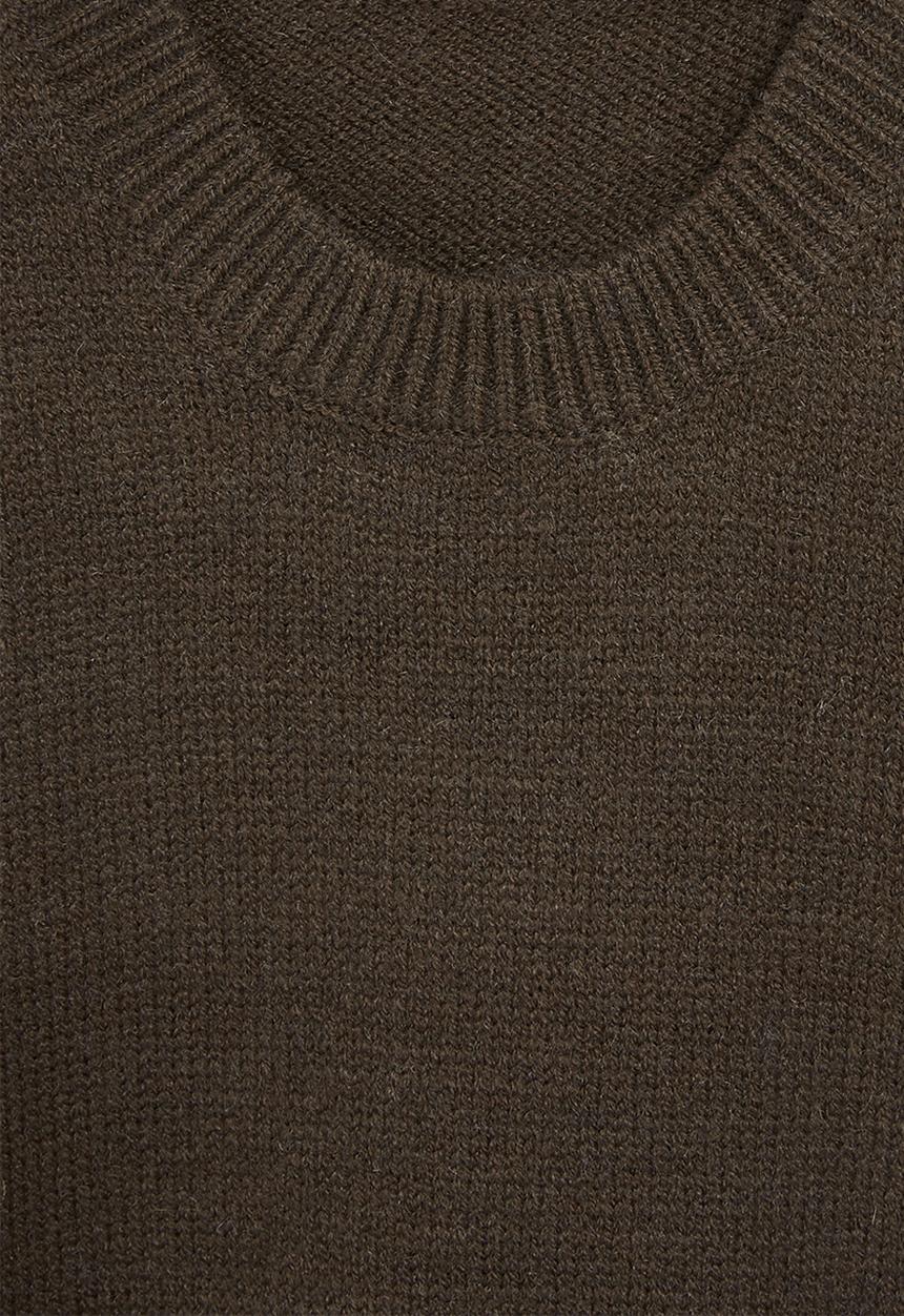 Pop Candy - Faux wool jersey - brown