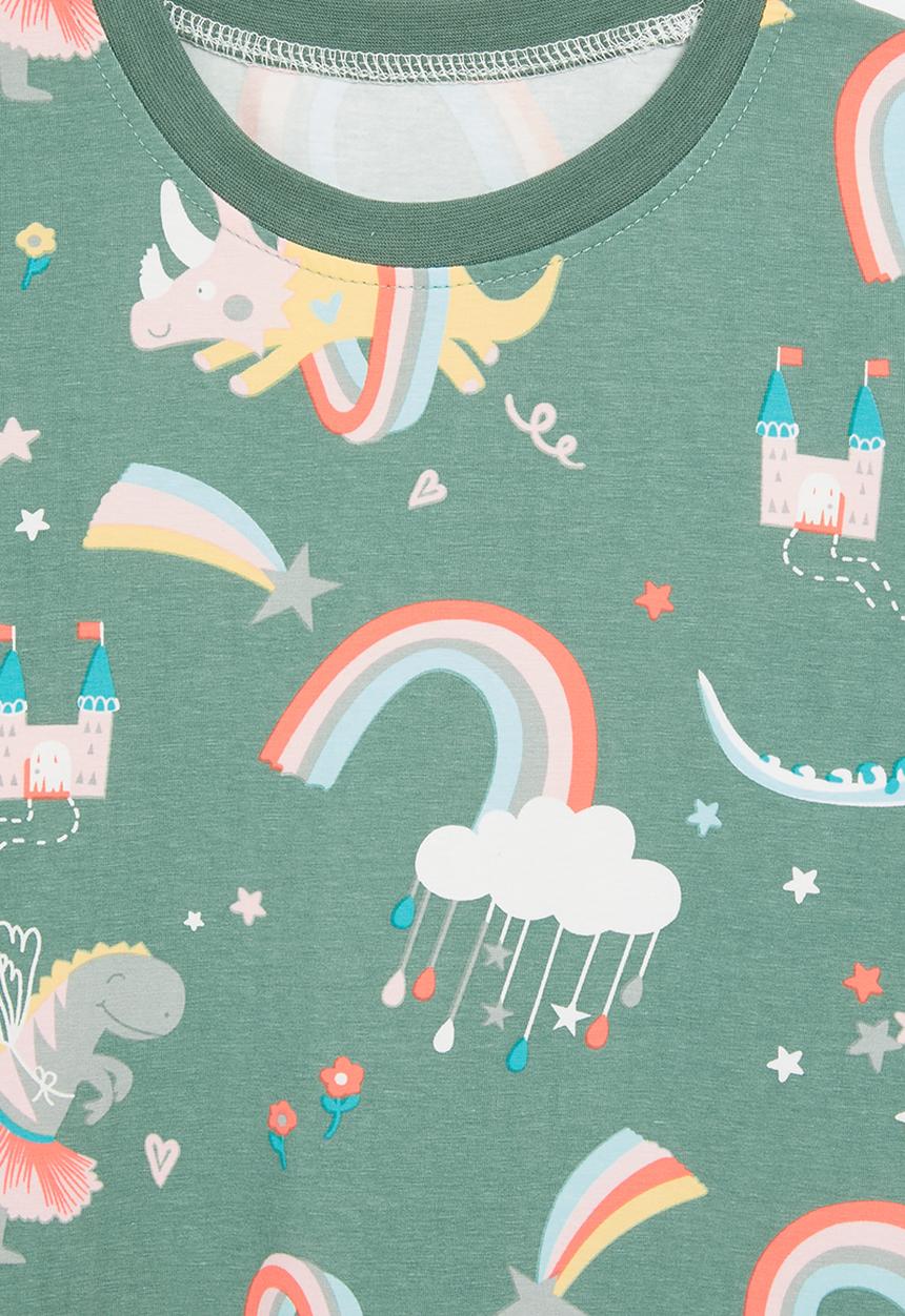 Pop Candy - Rainbow print dress - green