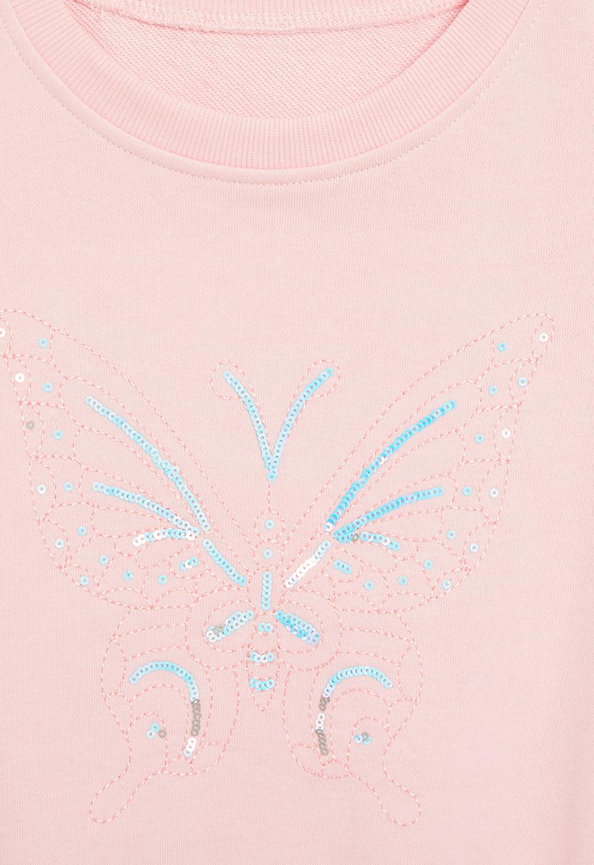 Pop Candy - Butterfly print sweat top - pink