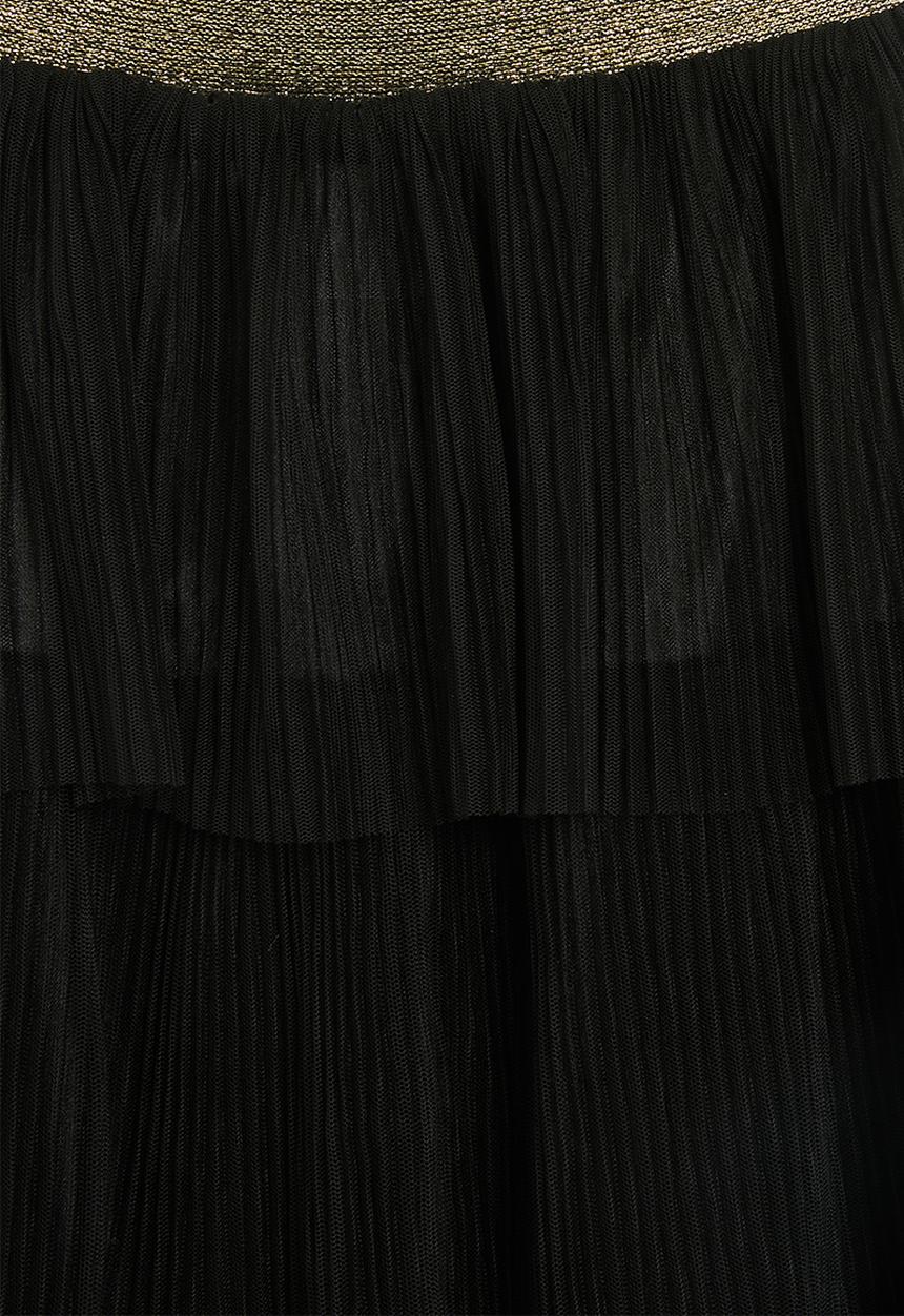 Pop Candy - Tiered skirt - black
