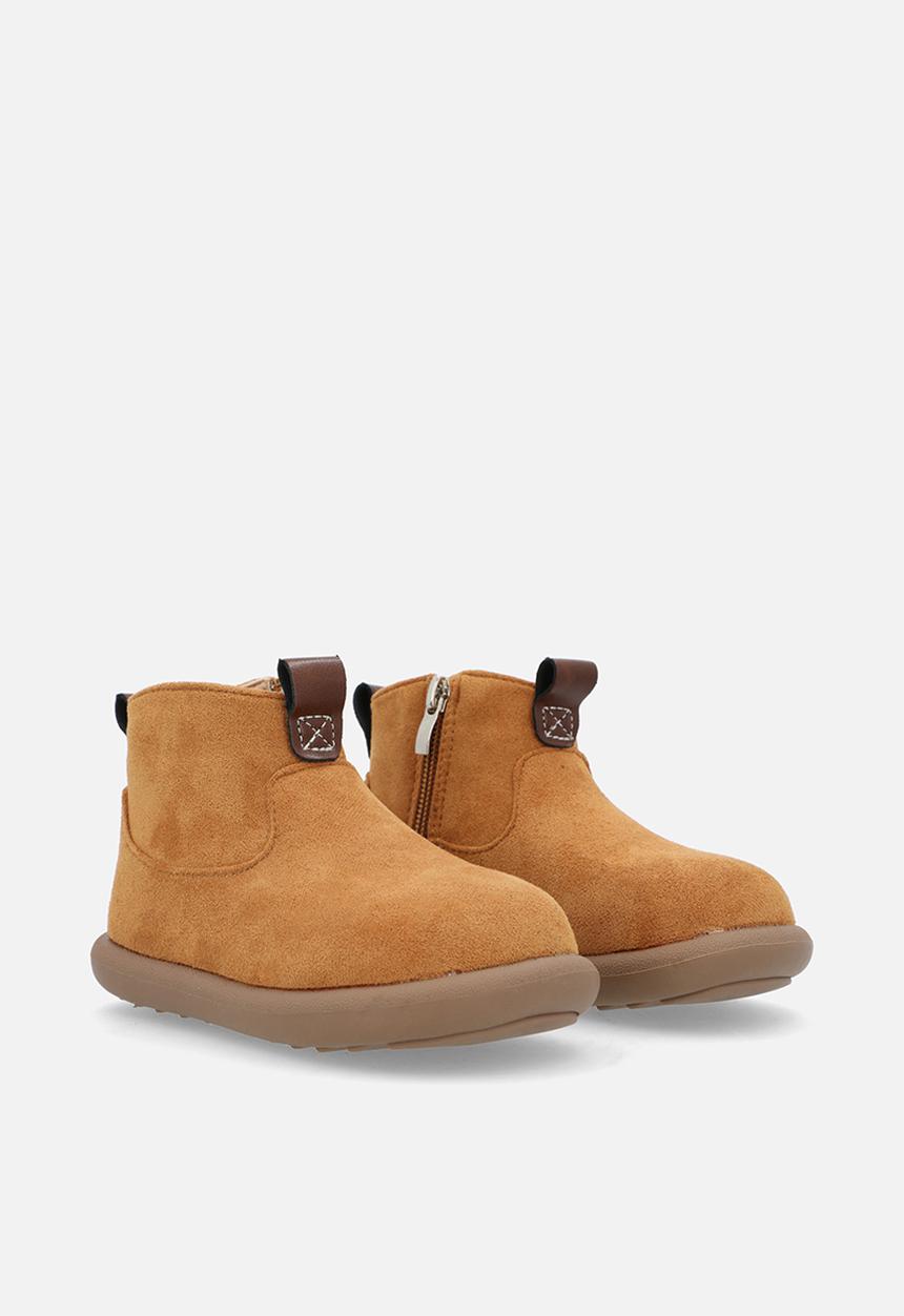 Pop Candy - Faux suede boots - brown