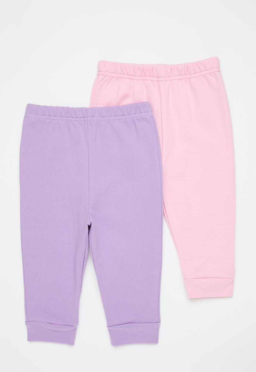 Pop Candy - 2 pack joggers - dusty pink/lilac