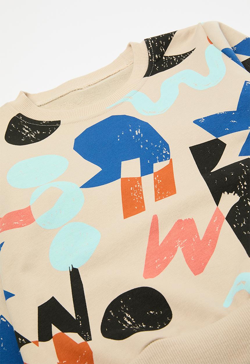 Pop Candy - Printed sweat top bottom set - multi