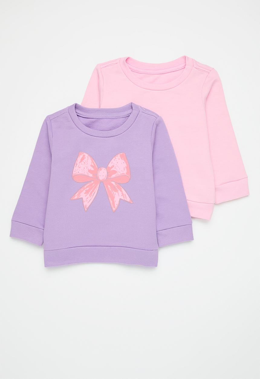 Pop Candy - 2 Pack plain sweatshirt - dusty/lilac