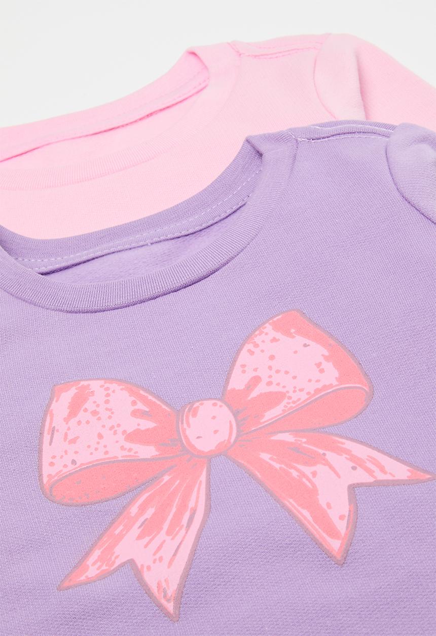Pop Candy - 2 Pack plain sweatshirt - dusty/lilac
