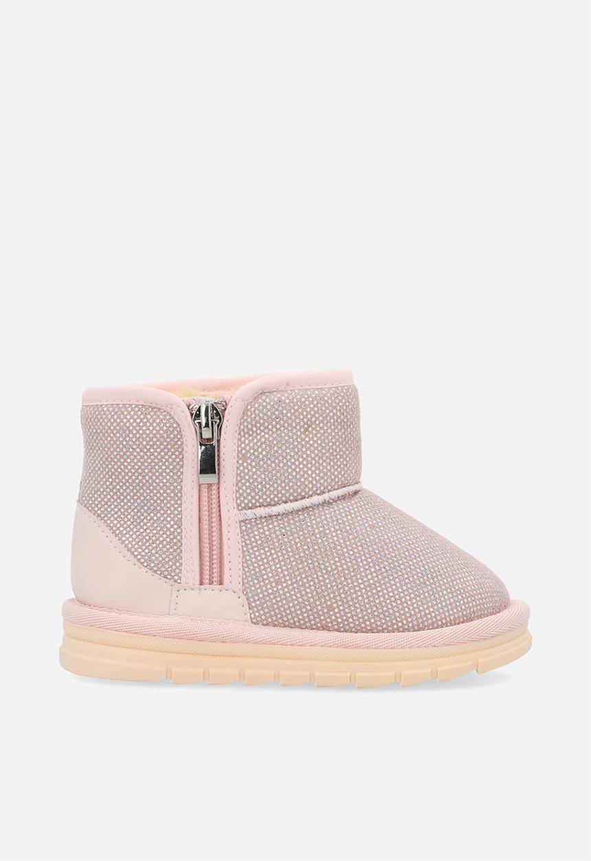 Pop Candy - Mettalic slipper boots-pink