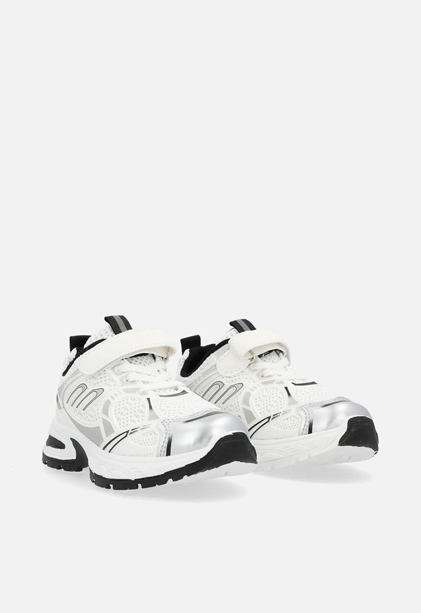 Pop Candy - Lace & velcro sneaker-white