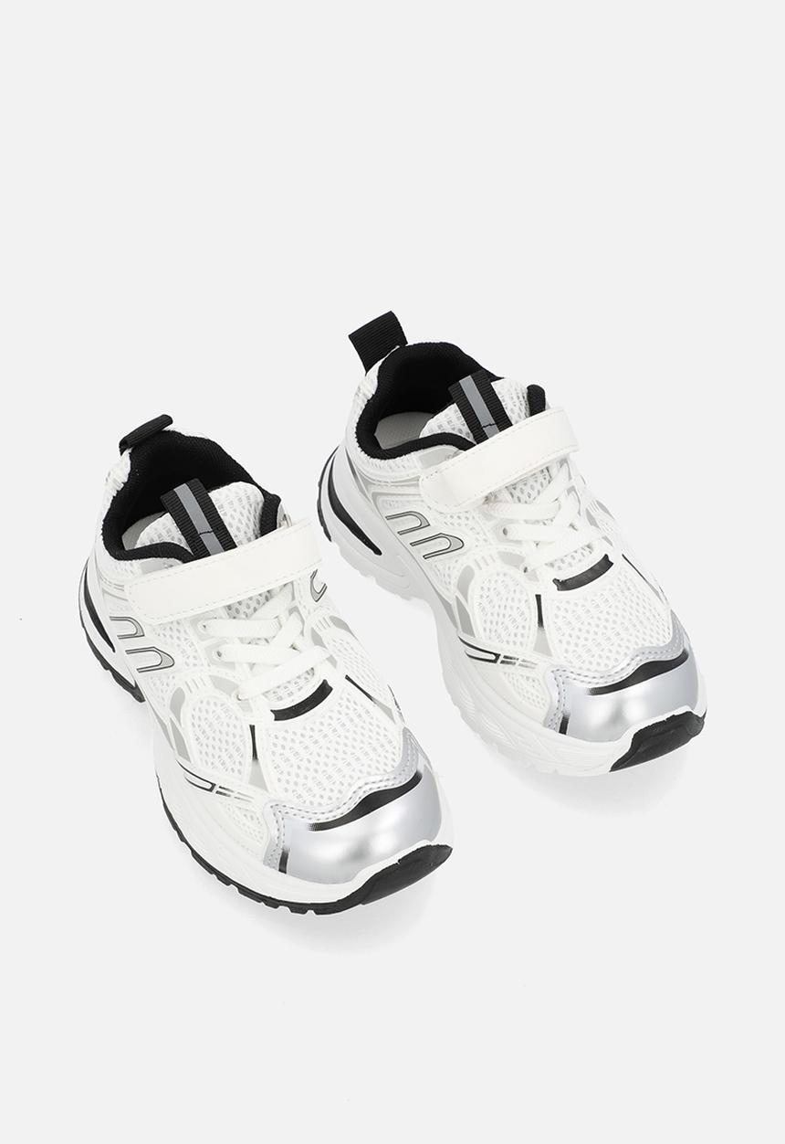 Pop Candy - Lace & velcro sneaker-white