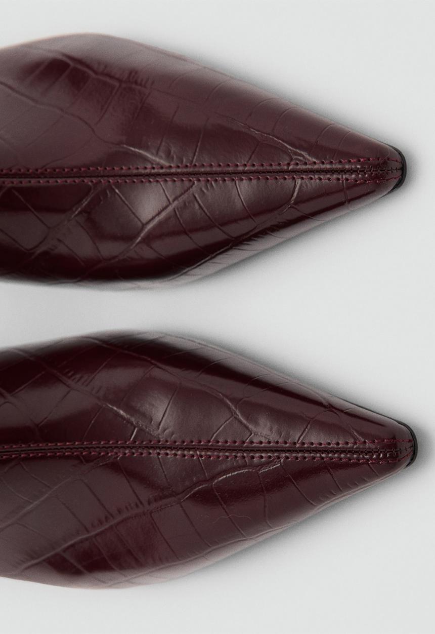 MANGO - Cobi ankle boot - dark red