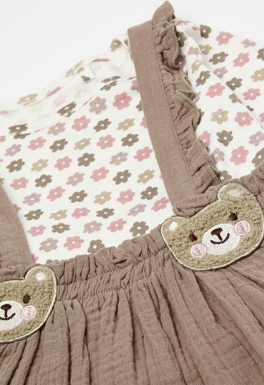Pop Candy - Tee & pinafore set-multi
