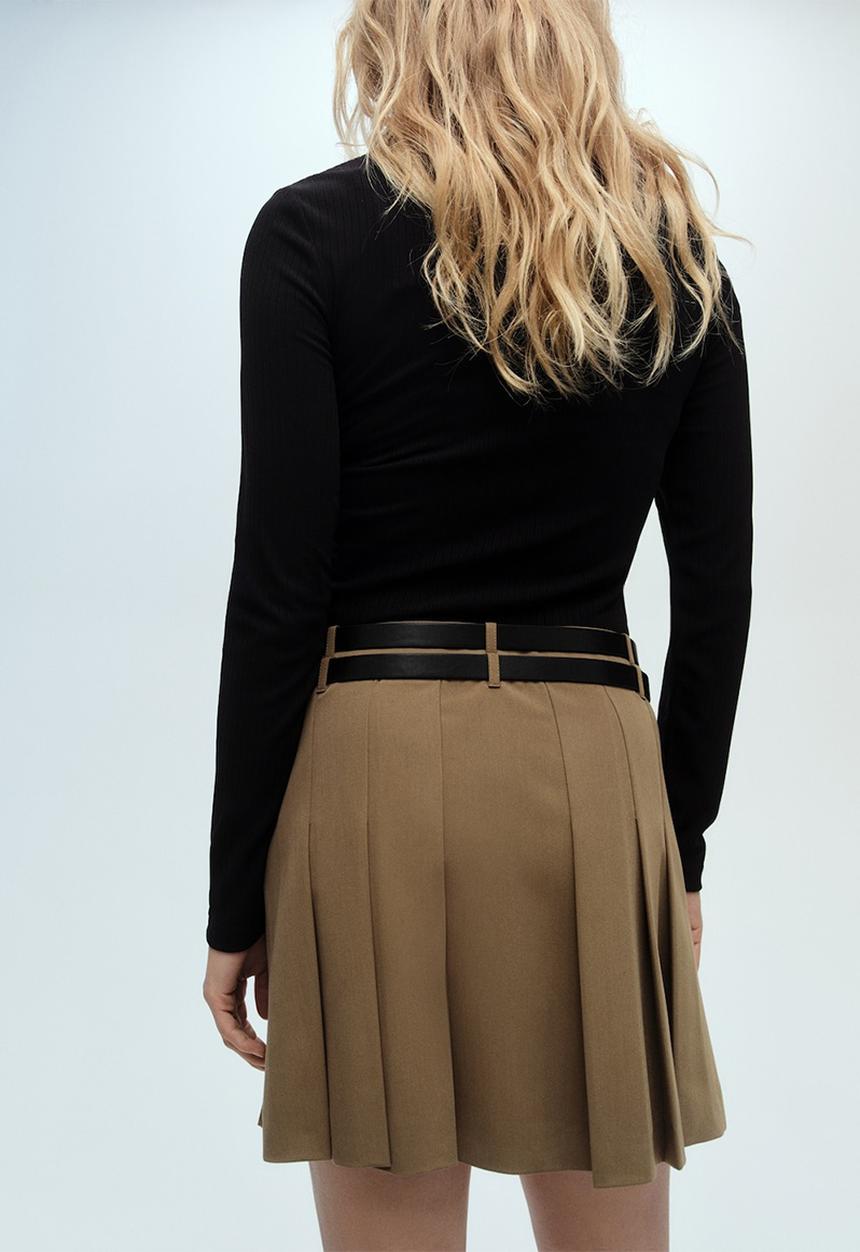 MANGO - Dress candy - light beige