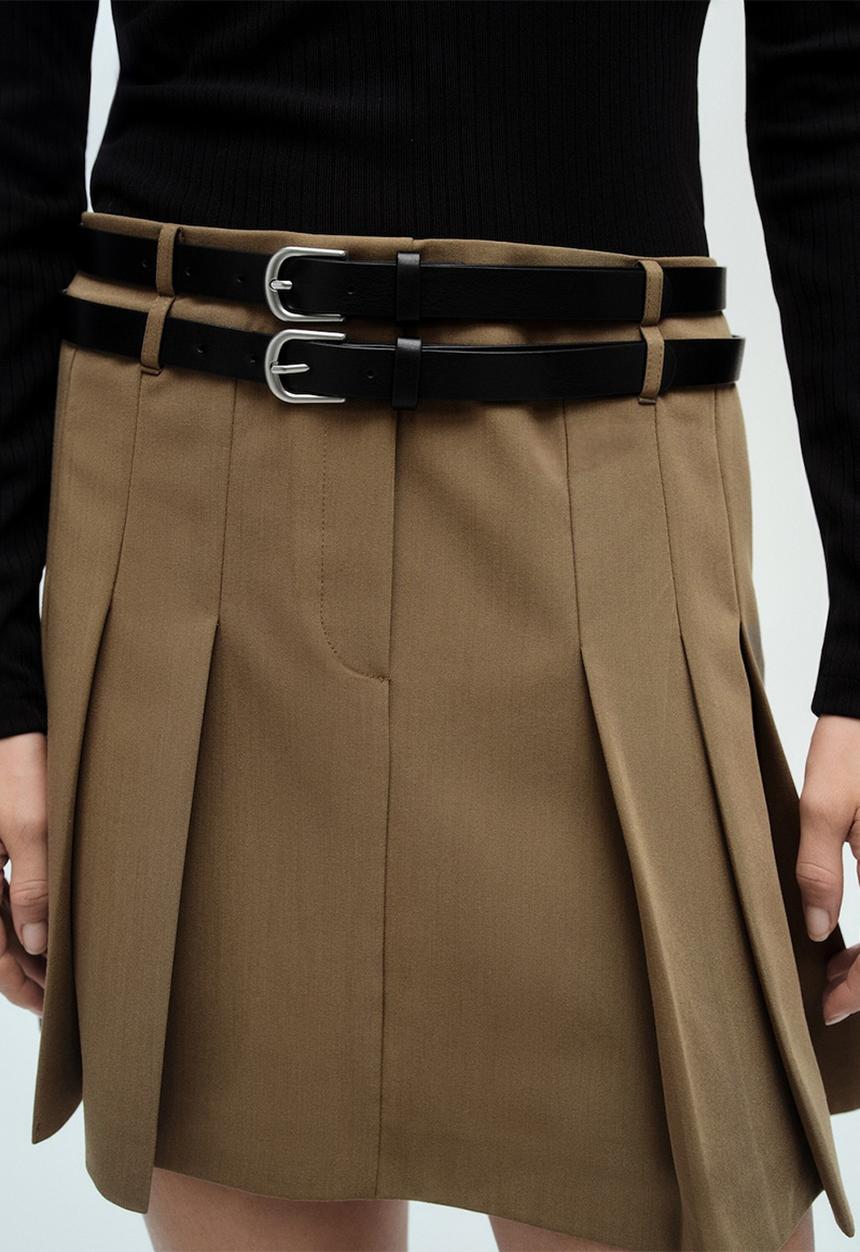 MANGO - Dress candy - light beige