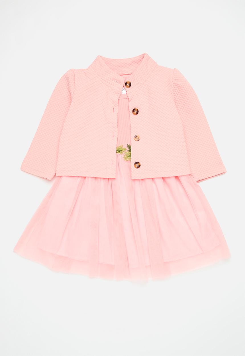 Pop Candy - Dress & cardigan set - pink