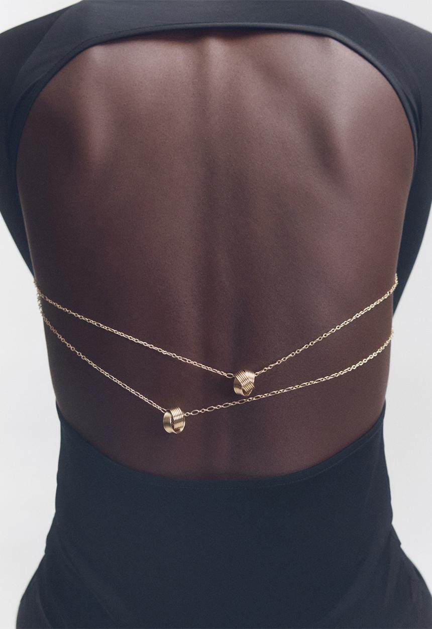 MANGO - Necklace darelle   - gold