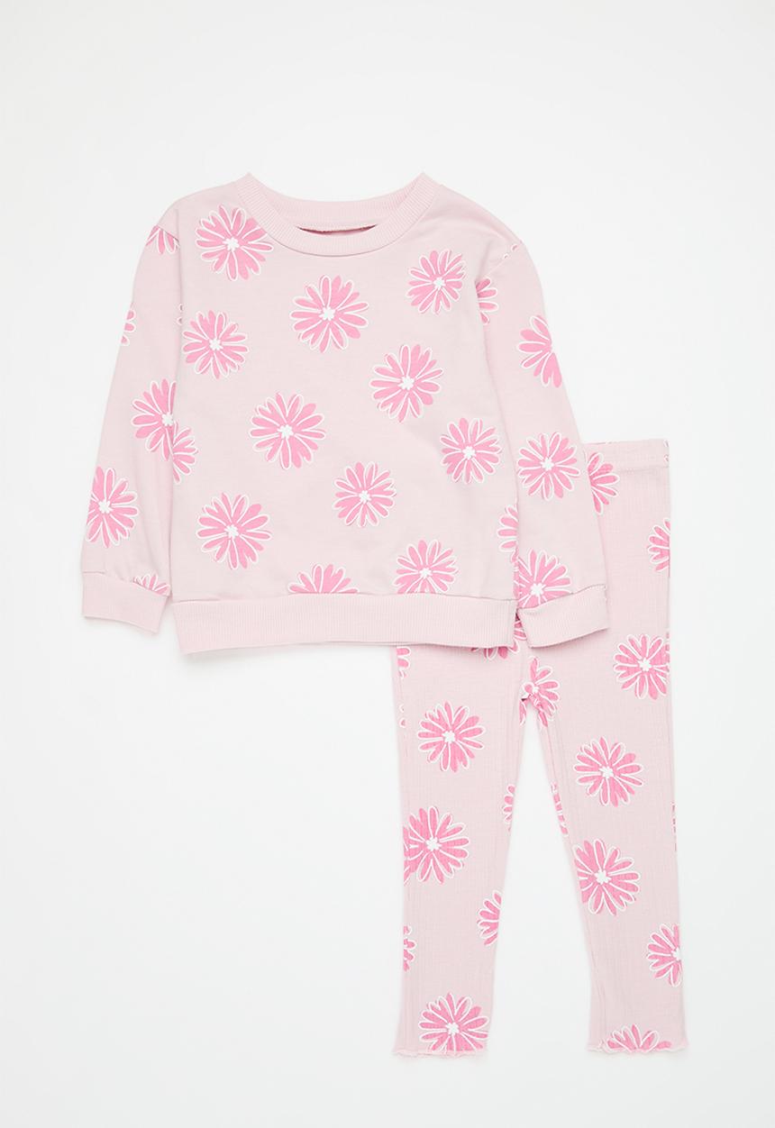 Pop Candy - Sweatshirt with joggers - pink/floral aop