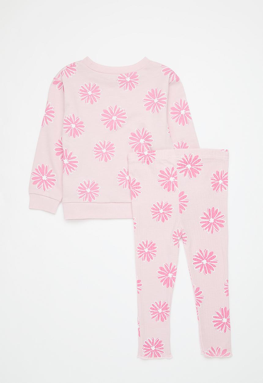 Pop Candy - Sweatshirt with joggers - pink/floral aop