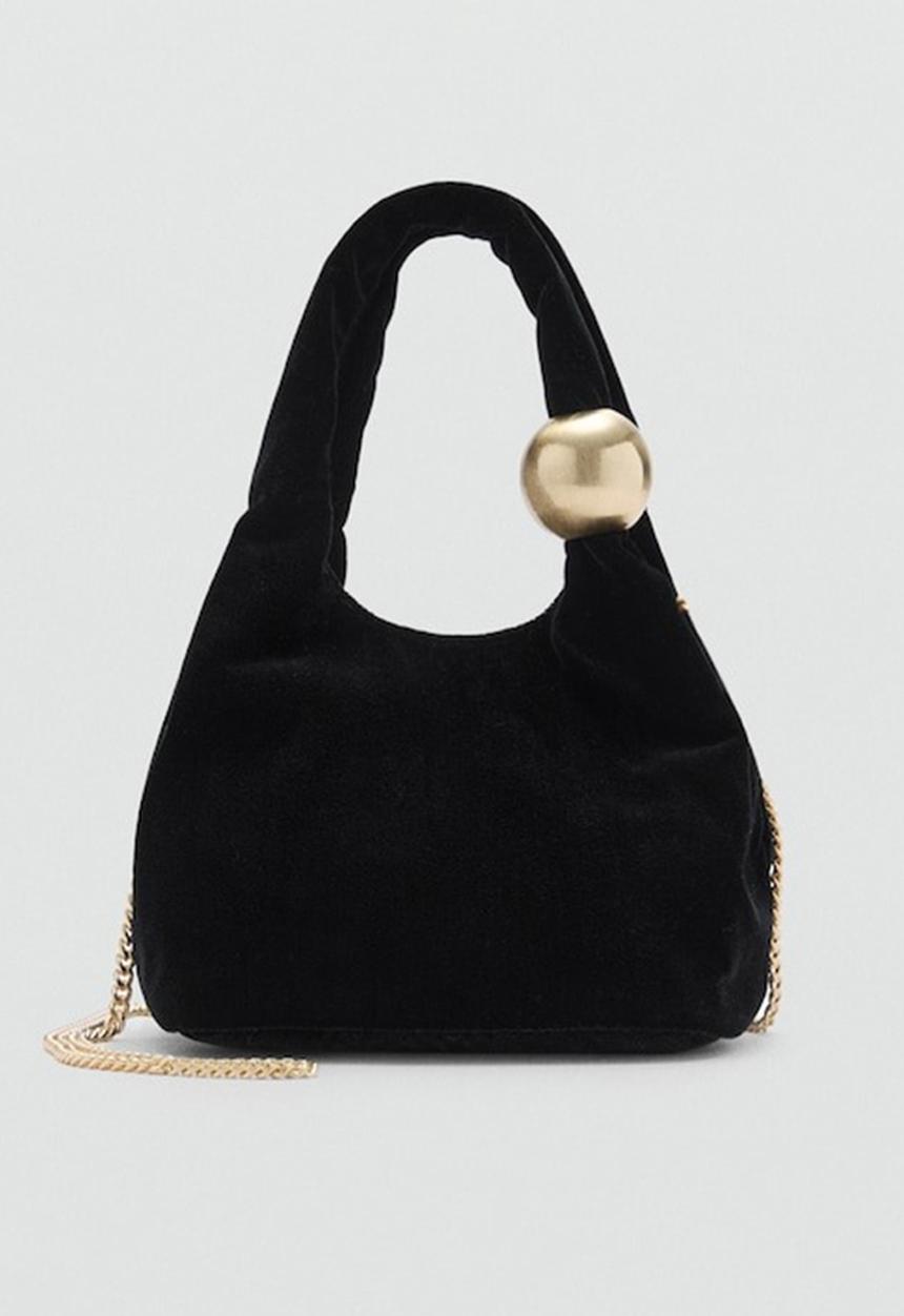 MANGO - Bag mch cyrus  - black