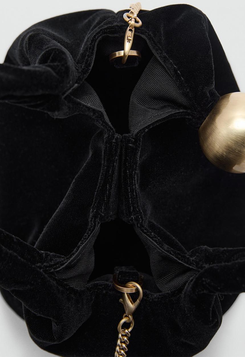 MANGO - Bag mch cyrus  - black
