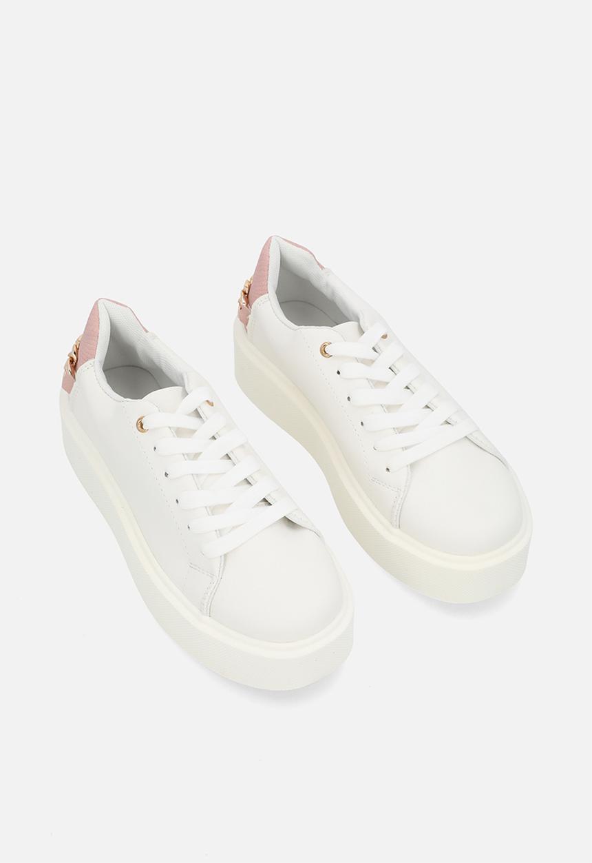 Pop Candy - Platform lace up sneakers - white