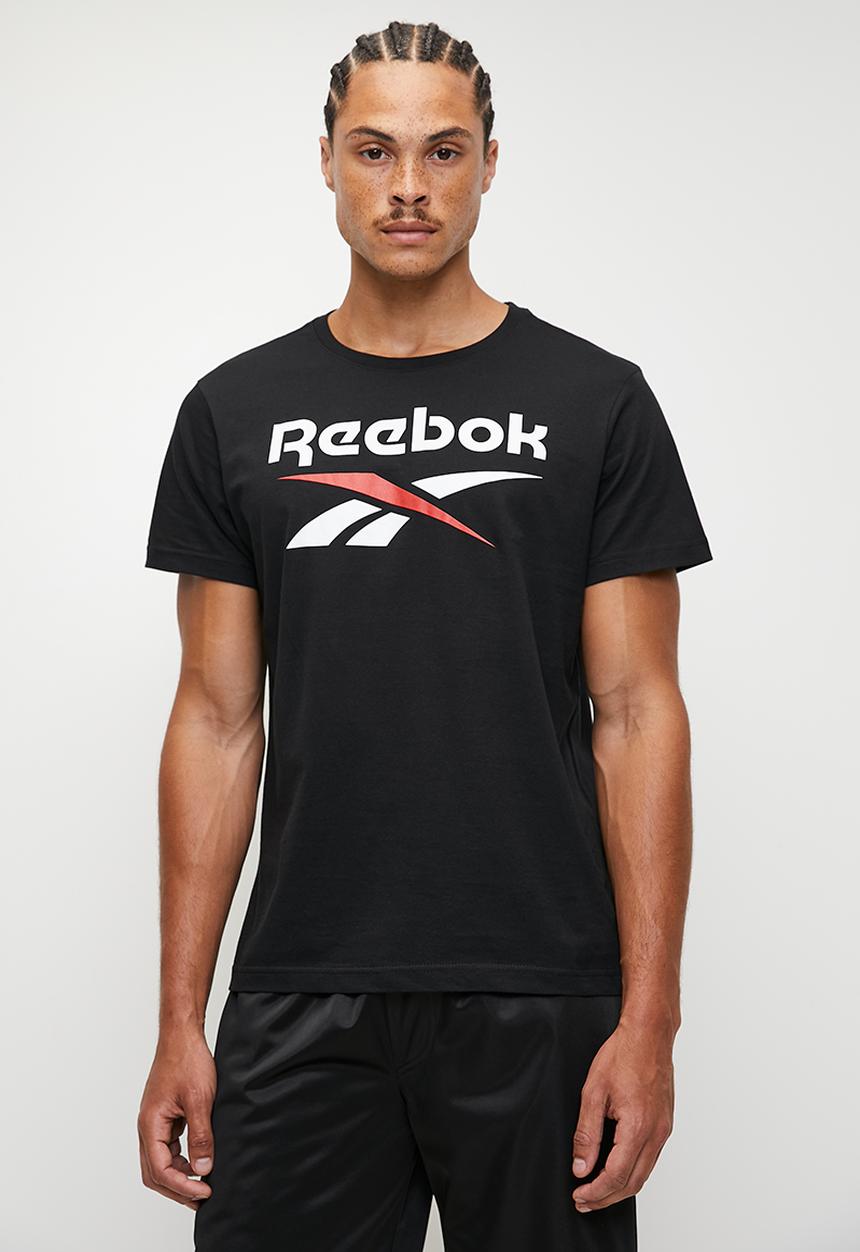 Reebok - Reebok Identity Big Logo Tee - Black/White/Vector Red