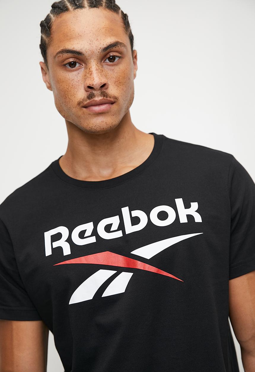 Reebok - Reebok Identity Big Logo Tee - Black/White/Vector Red