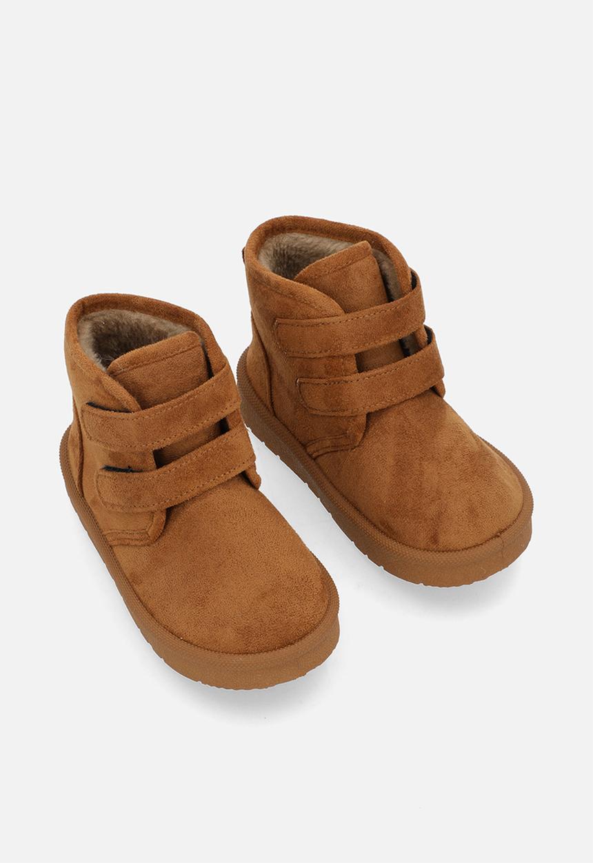 Pop Candy - Shearling lined boots - tan