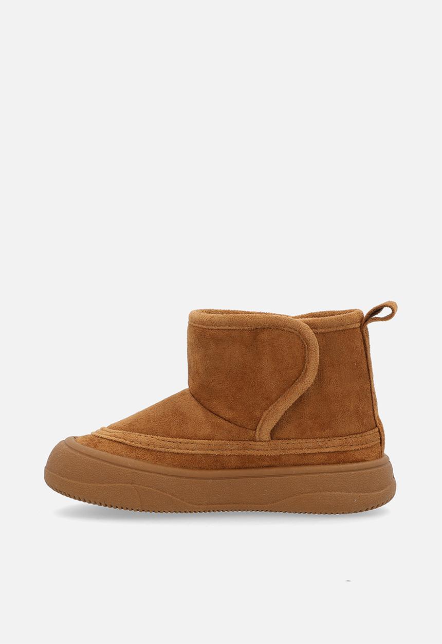Pop Candy - Shearling lined boots -tan