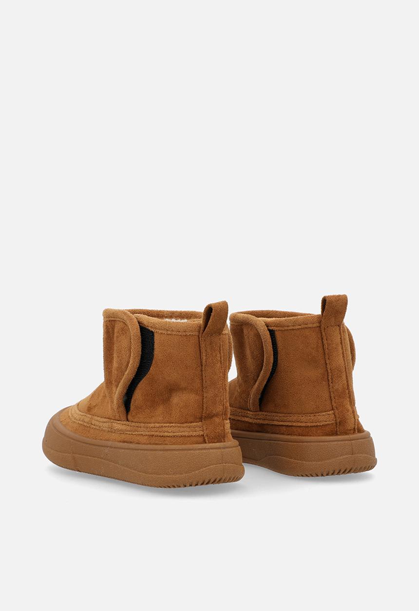 Pop Candy - Shearling lined boots -tan