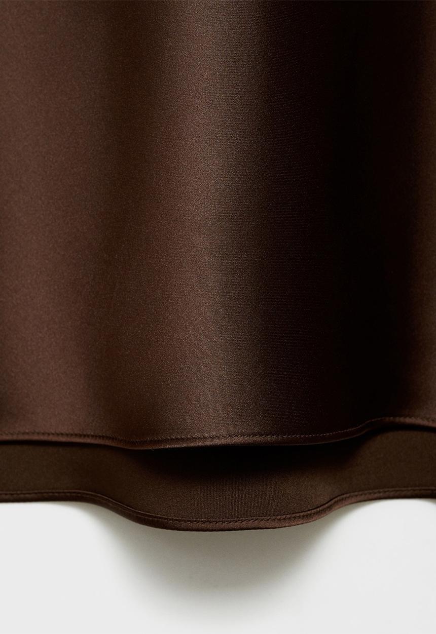 MANGO - Skirt mia2 - dark brown
