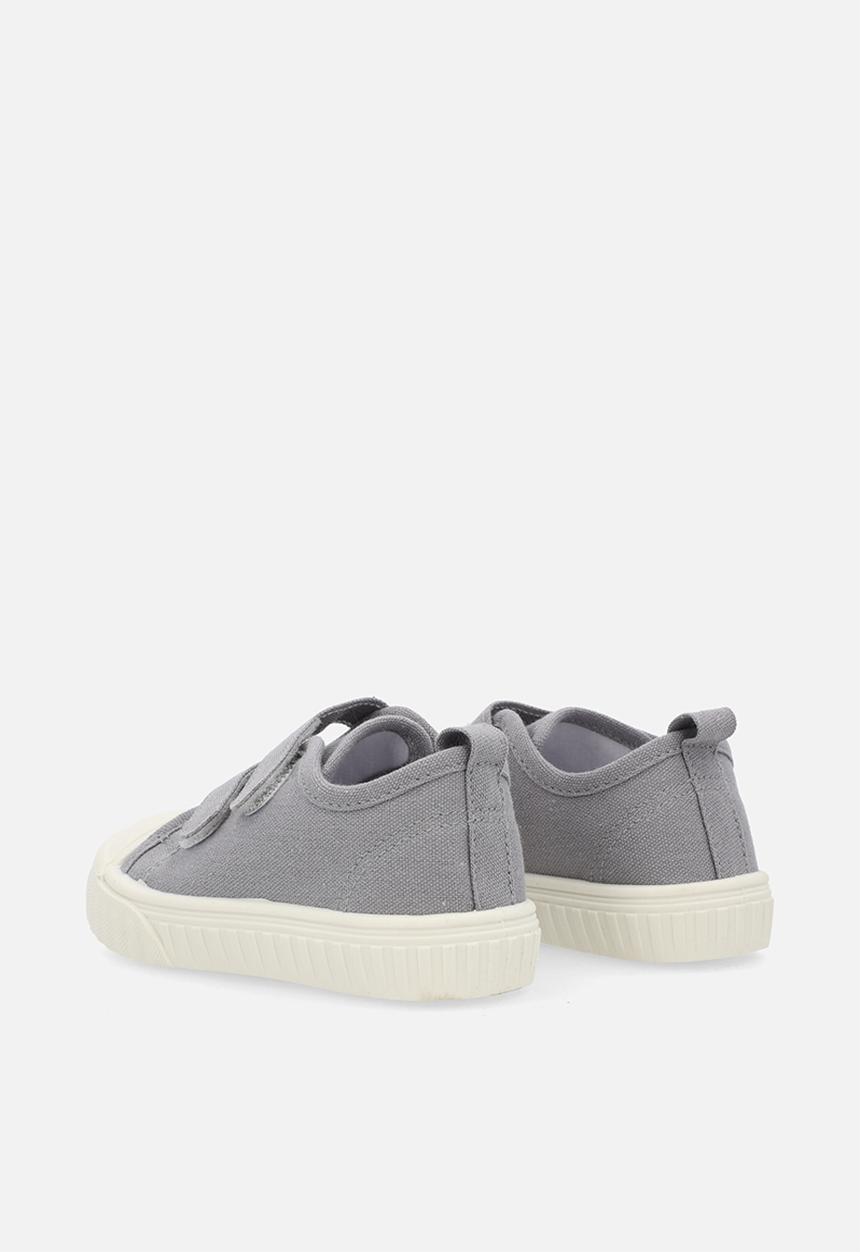 Pop Candy - Twin adjustable fastener strap sneakers - grey