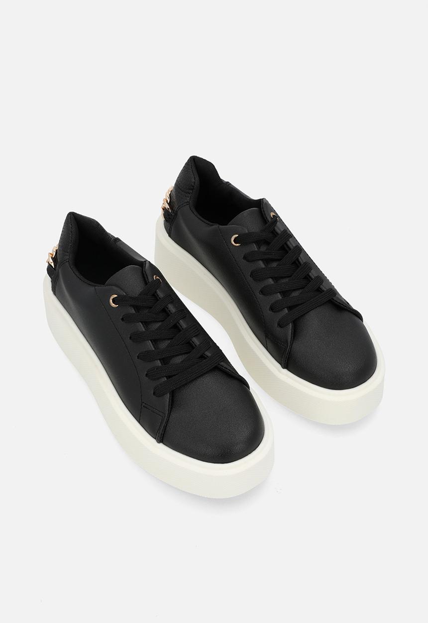 Pop Candy - Platform lace up sneakers-black