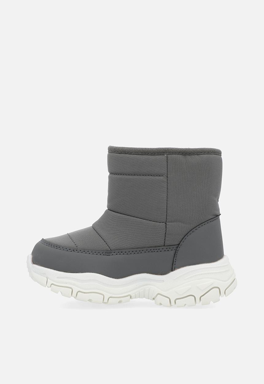 Pop Candy - Shearling lined boots-grey