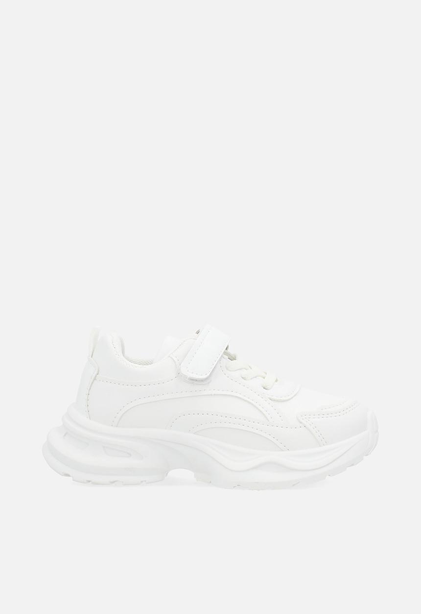 Pop Candy - Lace & velcro sneaker-white