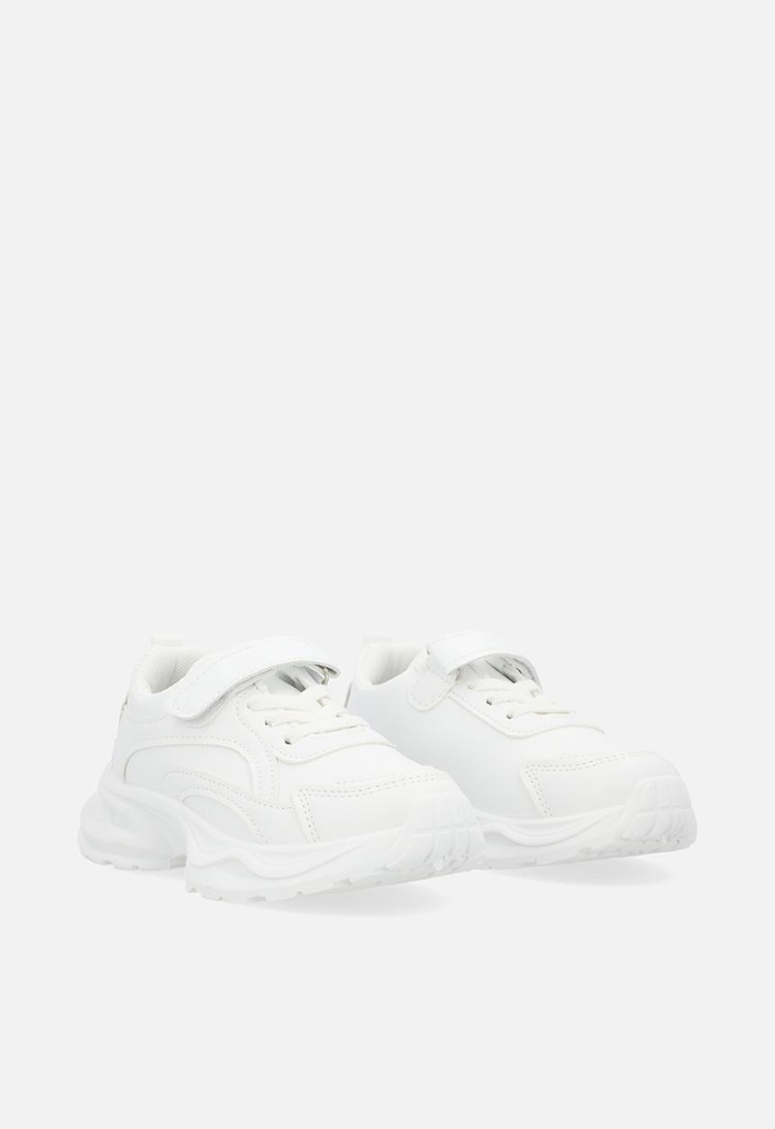 Pop Candy - Lace & velcro sneaker-white