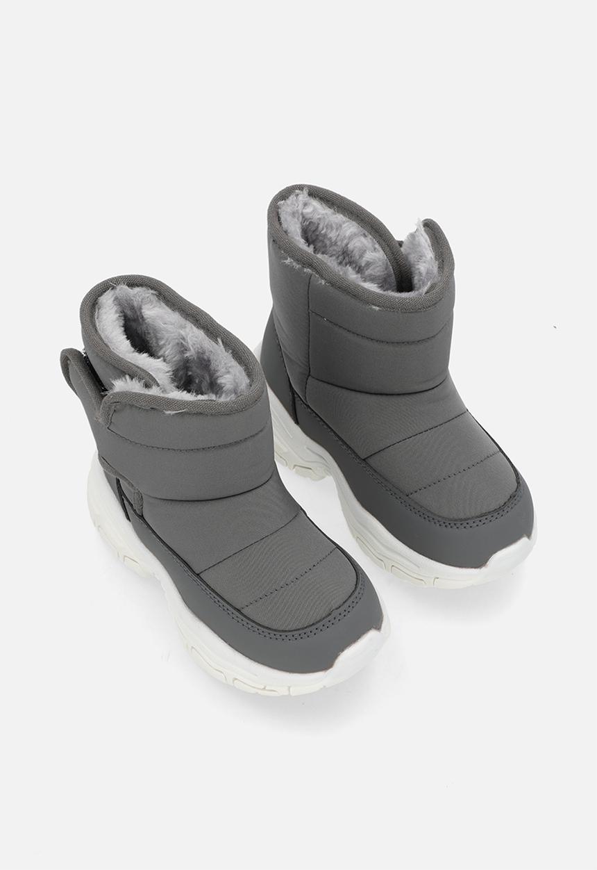 Pop Candy - Shearling lined boots - grey