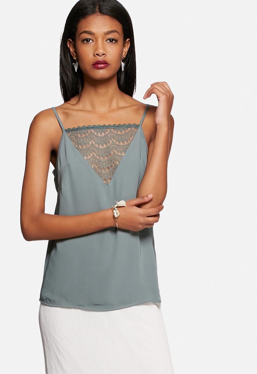 Vero Moda - Siwe lace cami