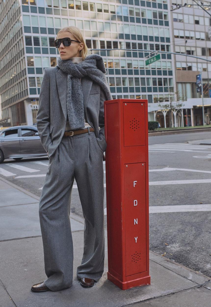 MANGO - Trousers norway - gray