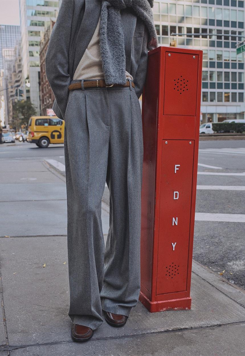MANGO - Trousers norway - gray